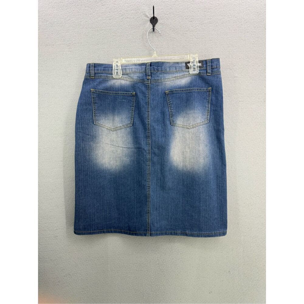 Be-Girl Basic Womens Blue Patchwork Distressed De… - image 2